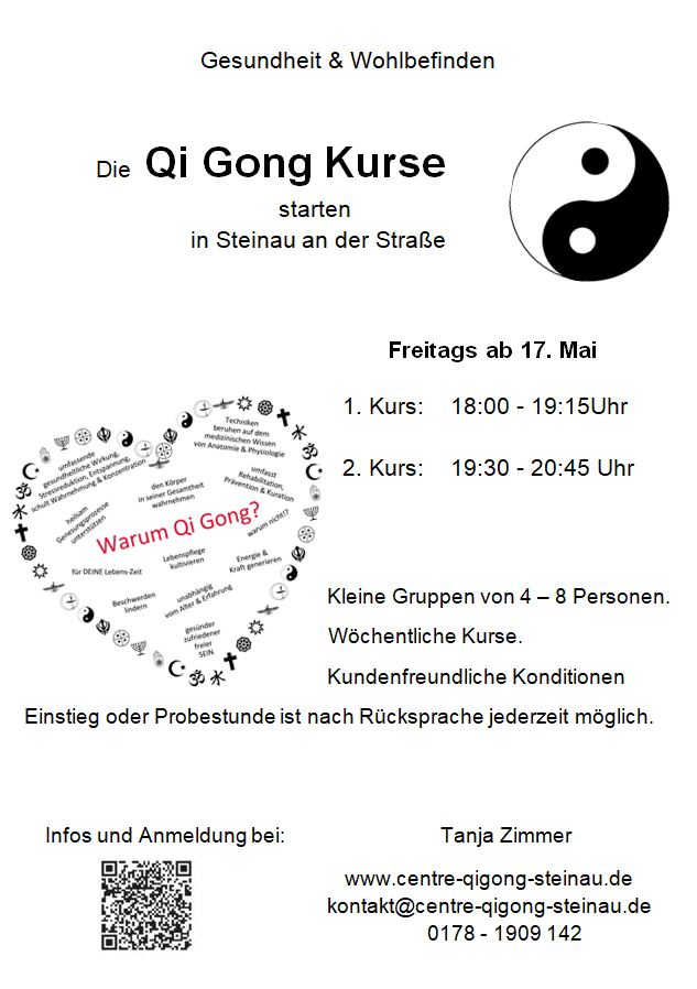Start Kurse in Steinau ab 17.05.24